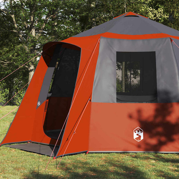 Tent Cabină cu acoperiș Gri și Portocalie 405 x 405 x 273 cm - WALTI WALTI