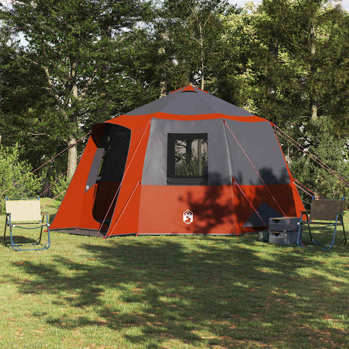 Tent Cabină cu acoperiș Gri și Portocalie 405 x 405 x 273 cm - WALTI WALTI