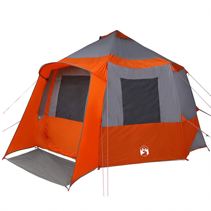 Tent Cabină cu acoperiș Gri și Portocalie 405 x 405 x 273 cm - WALTI WALTI