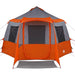 Tent Cabină cu acoperiș Gri și Portocalie 405 x 405 x 273 cm - WALTI WALTI