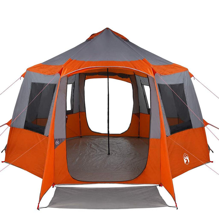 Tent Cabină cu acoperiș Gri și Portocalie 405 x 405 x 273 cm - WALTI WALTI