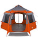 Tent Cabină cu acoperiș Gri și Portocalie 405 x 405 x 273 cm - WALTI WALTI