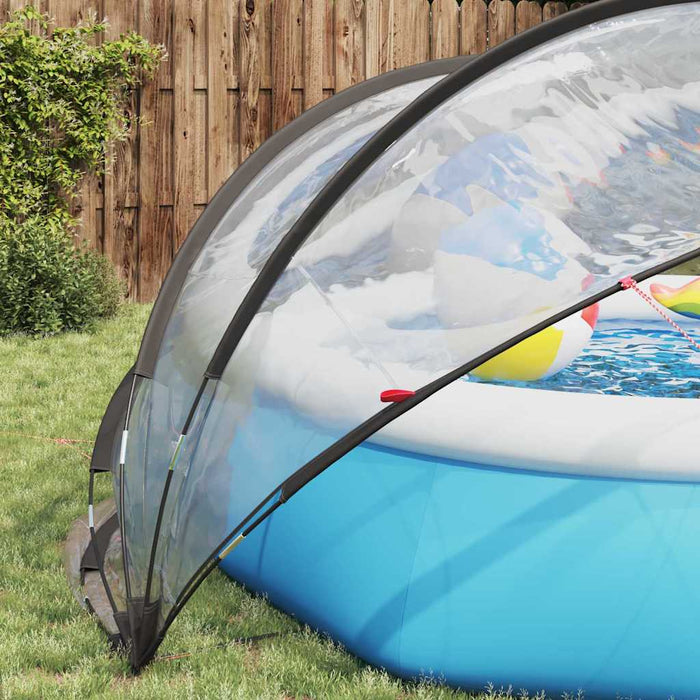 Dom pentru piscină 336 x 322 x 160 cm PVC Transparent WALTI