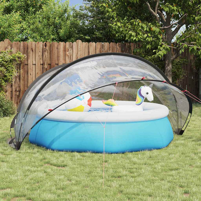 Dom pentru piscină 336 x 322 x 160 cm PVC Transparent WALTI
