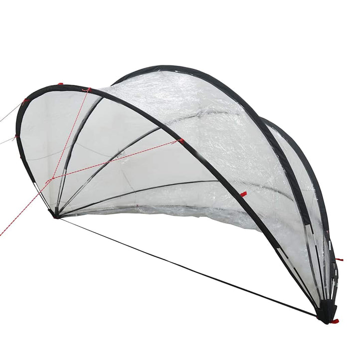 Dom pentru piscină 336 x 322 x 160 cm PVC Transparent WALTI