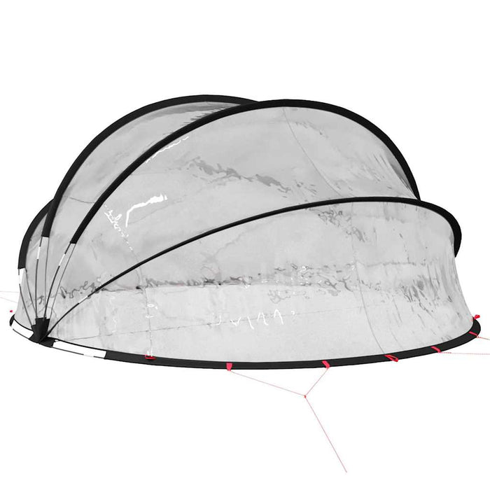 Dom pentru piscină 336 x 322 x 160 cm PVC Transparent WALTI