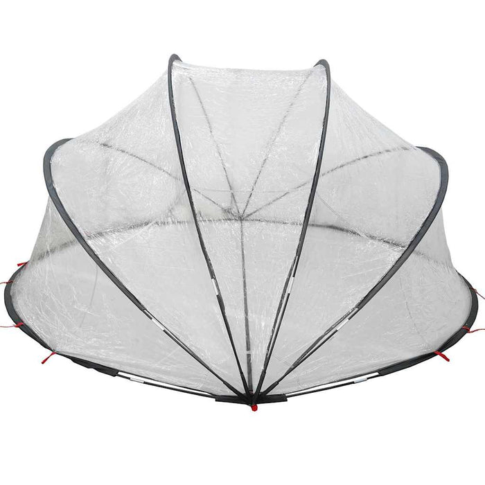 Dom pentru piscină 336 x 322 x 160 cm PVC Transparent WALTI