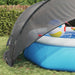 Dom pentru piscină Manual Negru 430 x 430 x 210 cm - WALTI WALTI