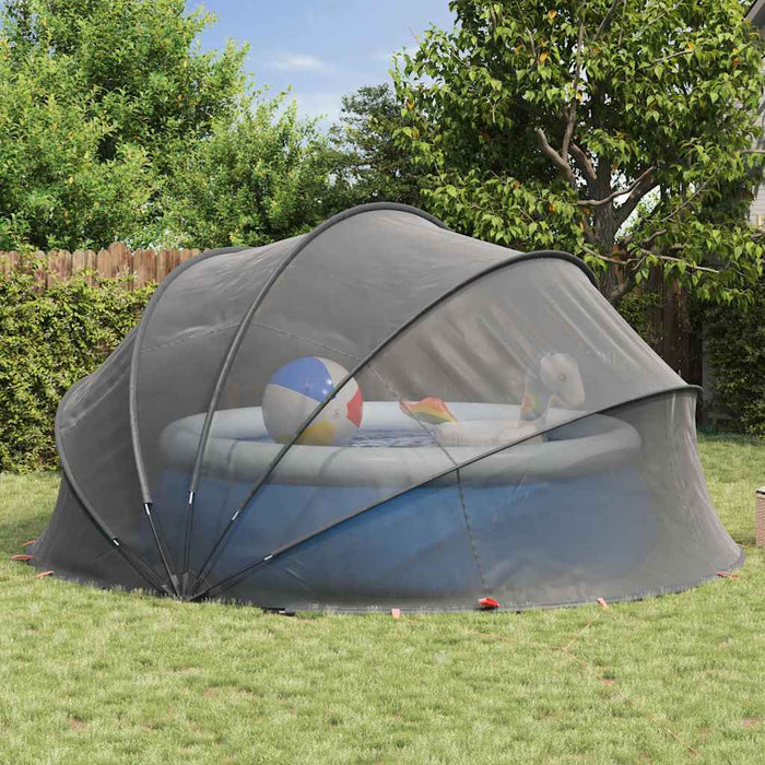 Dom pentru piscină Manual Negru 430 x 430 x 210 cm - WALTI WALTI