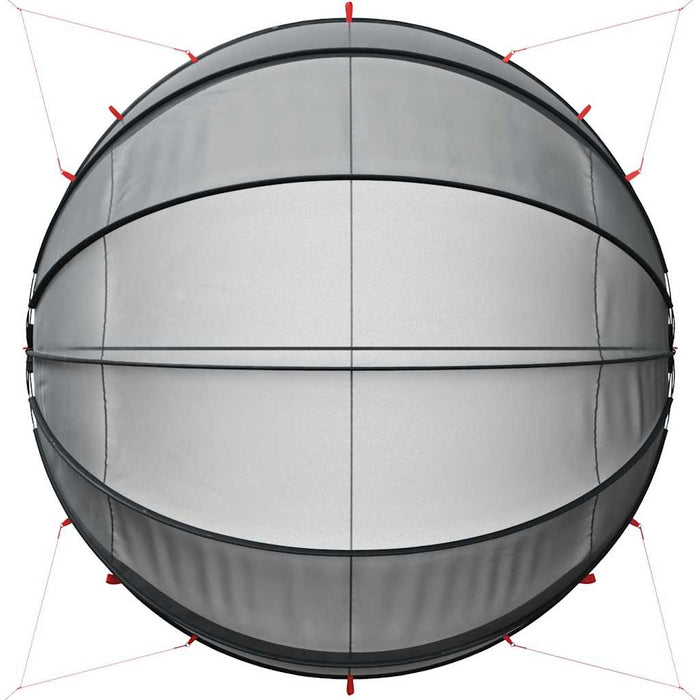 Dom pentru piscină Manual Negru 430 x 430 x 210 cm - WALTI WALTI