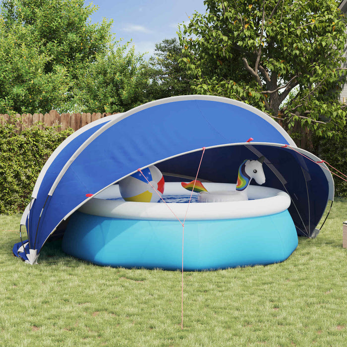 Dom pentru piscină 472 x 460 x 229 cm Albastru Azur WALTI