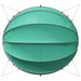 Dom pentru piscină Manual Verde 546 x 516 x 250 cm - WALTI WALTI