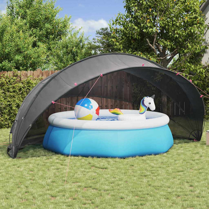 Dom pentru piscină Manual Negru 546 x 516 x 250 cm - WALTI WALTI