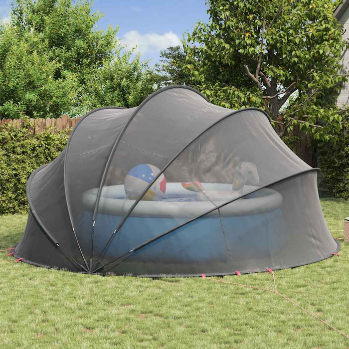 Dom pentru piscină Manual Negru 546 x 516 x 250 cm - WALTI WALTI