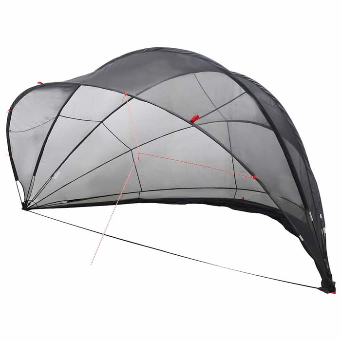 Dom pentru piscină Manual Negru 546 x 516 x 250 cm - WALTI WALTI