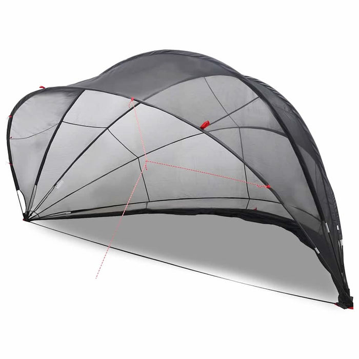 Dom pentru piscină Manual Negru 546 x 516 x 250 cm - WALTI WALTI