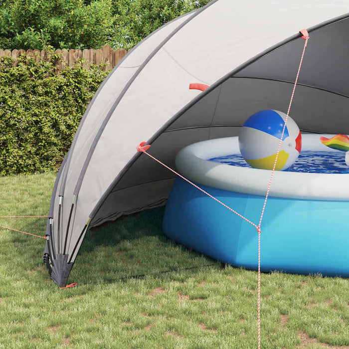 Dom pentru piscină Manual Gri și Portocalie 592 x 590 x 275 cm - WALTI WALTI