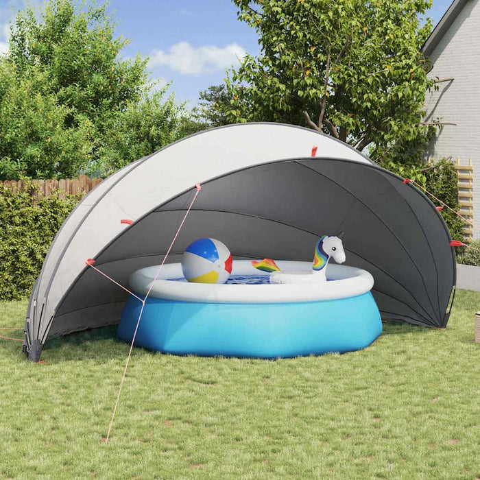 Dom pentru piscină Manual Gri și Portocalie 592 x 590 x 275 cm - WALTI WALTI
