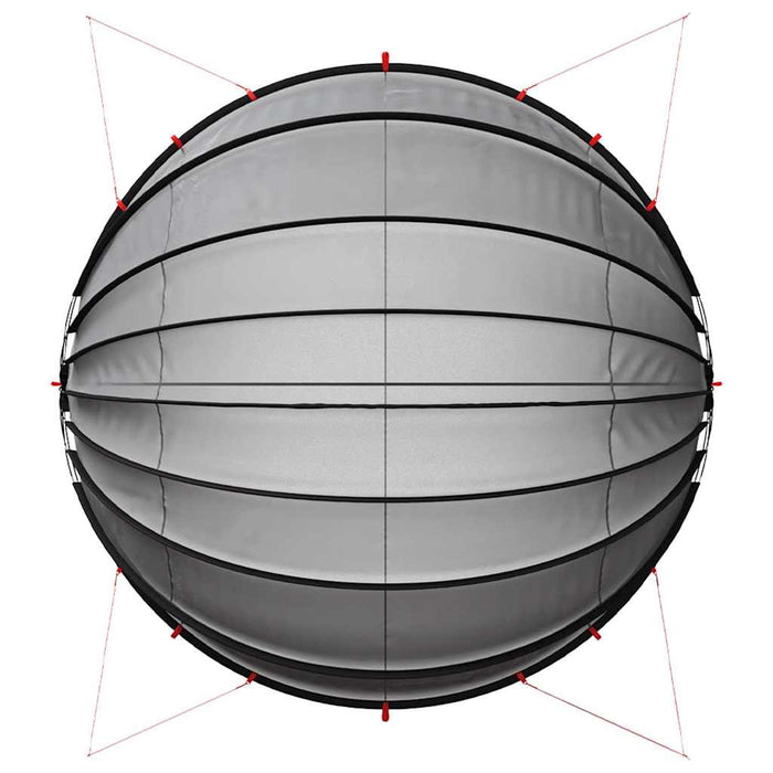 Dom pentru piscină Manual Negru 592 x 590 x 275 cm - WALTI WALTI