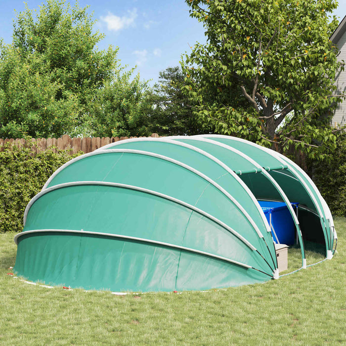 Cort pentru piscină albastru 640 x 432 x 205 cm - WALTI WALTI