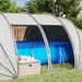 Cort pentru piscină Gri 640 x 432 x 205 cm - WALTI WALTI