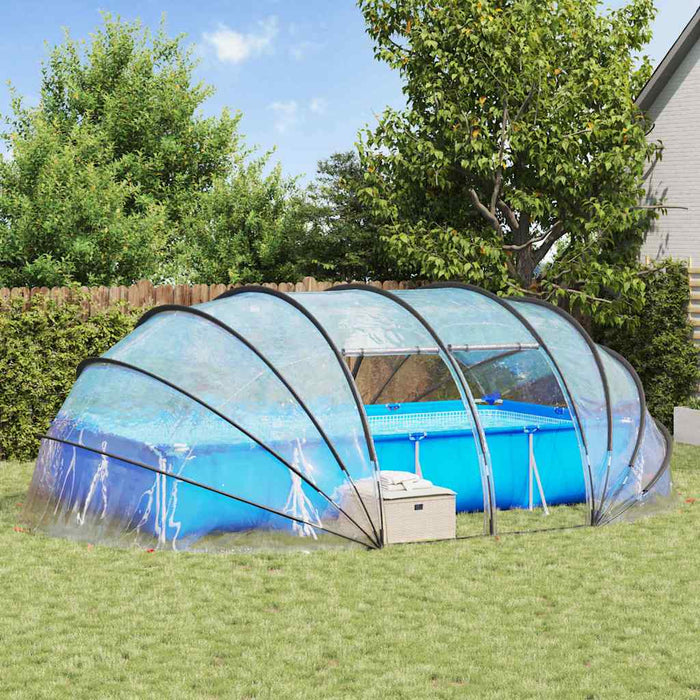 Cort pentru piscină Transparent 640 x 432 x 205 cm PVC - WALTI WALTI