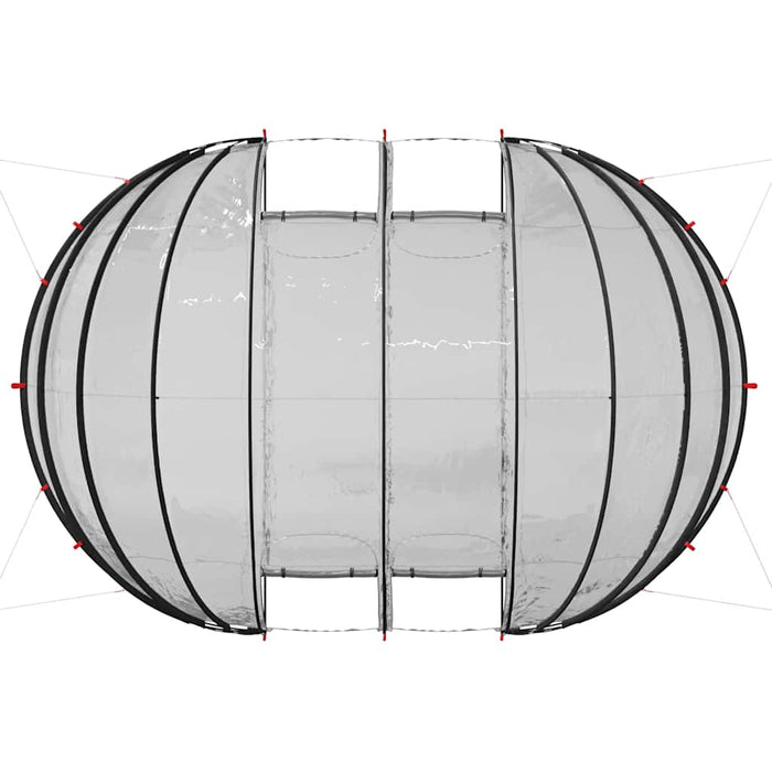 Cort pentru piscină Transparent 640 x 432 x 205 cm PVC - WALTI WALTI
