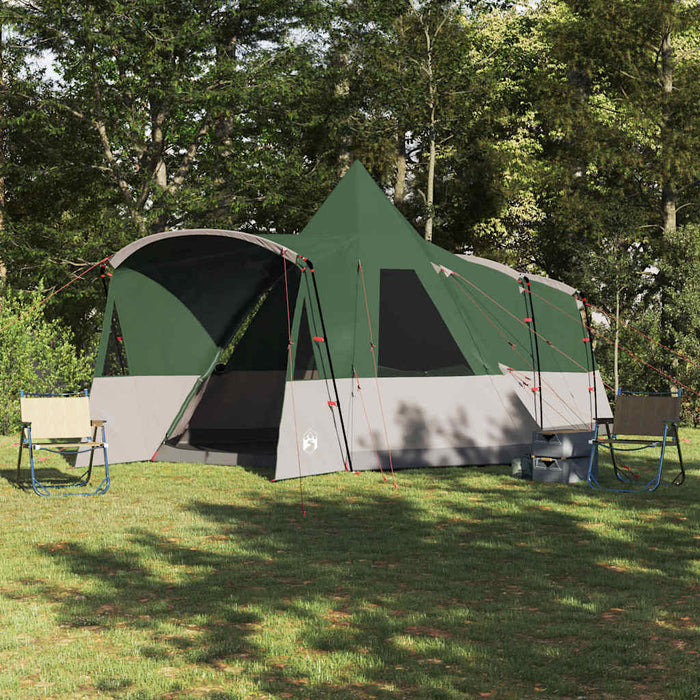 Cort Teepee pentru 8 Persoane Verde 720 x 465 x 295 cm - WALTI WALTI