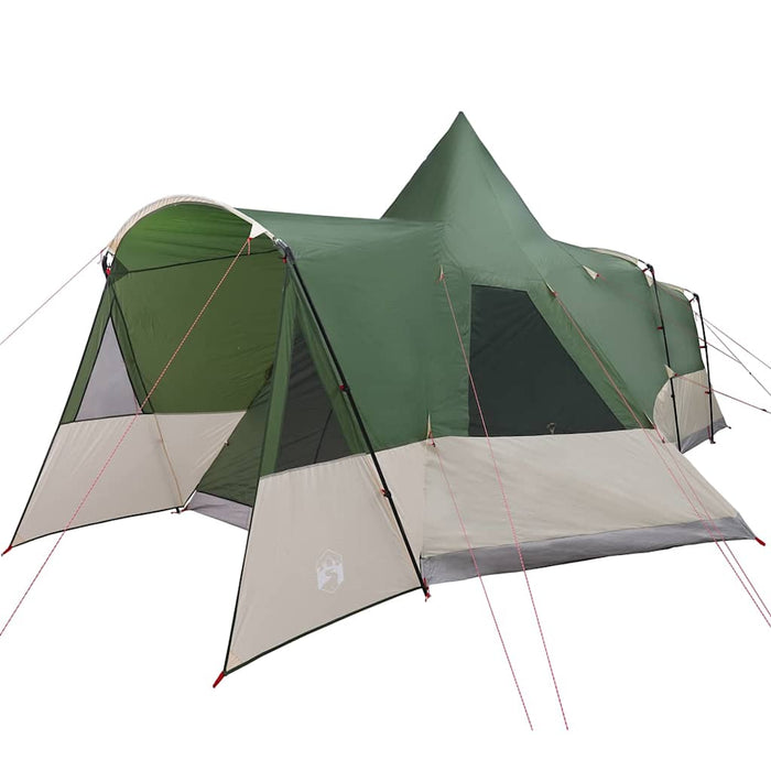 Cort Teepee pentru 8 Persoane Verde 720 x 465 x 295 cm - WALTI WALTI
