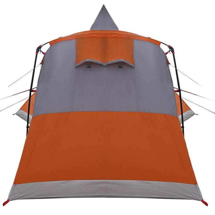 Cort Teepee pentru 8 Persoane cu acoperiș Gri și Portocalie - WALTI WALTI