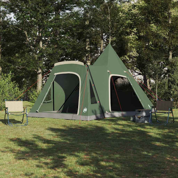 Cort Teepee pentru 5 Persoane Verde 545 x 450 x 295 cm - WALTI WALTI