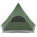 Cort Teepee pentru 5 Persoane Verde 545 x 450 x 295 cm - WALTI WALTI