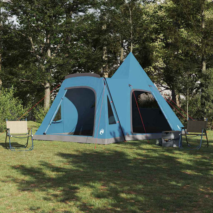 Cort Teepee pentru 5 Persoane albastru 545 x 450 x 295 cm - WALTI WALTI