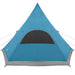Cort Teepee pentru 5 Persoane albastru 545 x 450 x 295 cm - WALTI WALTI