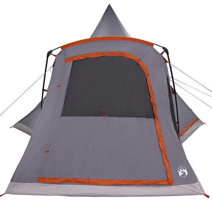 Cort Teepee pentru 5 Persoane cu acoperiș Gri și Portocalie - WALTI WALTI