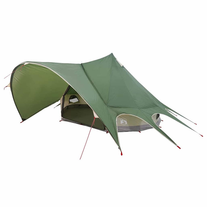 Cort Teepee cu acoperiș Verde și gri 600 x 600 x 347 cm - WALTI WALTI