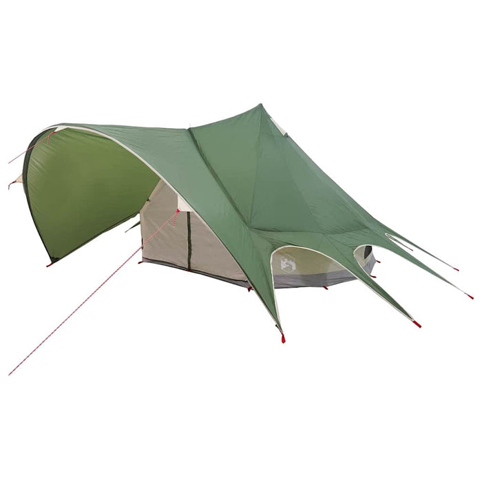 Cort Teepee cu acoperiș Verde și gri 600 x 600 x 347 cm - WALTI WALTI
