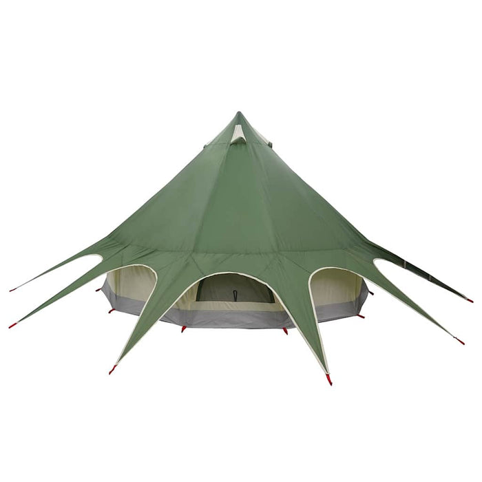 Cort Teepee cu acoperiș Verde și gri 600 x 600 x 347 cm - WALTI WALTI