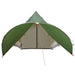Cort Teepee cu acoperiș Verde și gri 600 x 600 x 347 cm - WALTI WALTI