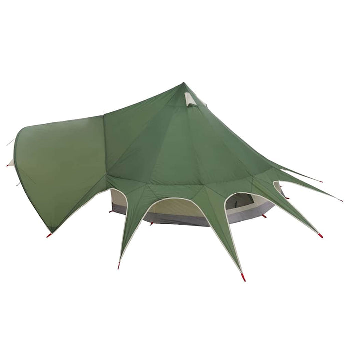 Cort Teepee cu acoperiș Verde și gri 600 x 600 x 347 cm - WALTI WALTI