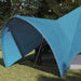 Cort Teepee cu acoperiș Albastru și Gri 600 x 600 x 347 cm - WALTI WALTI
