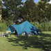 Cort Teepee cu acoperiș Albastru și Gri 600 x 600 x 347 cm - WALTI WALTI