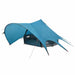 Cort Teepee cu acoperiș Albastru și Gri 600 x 600 x 347 cm - WALTI WALTI