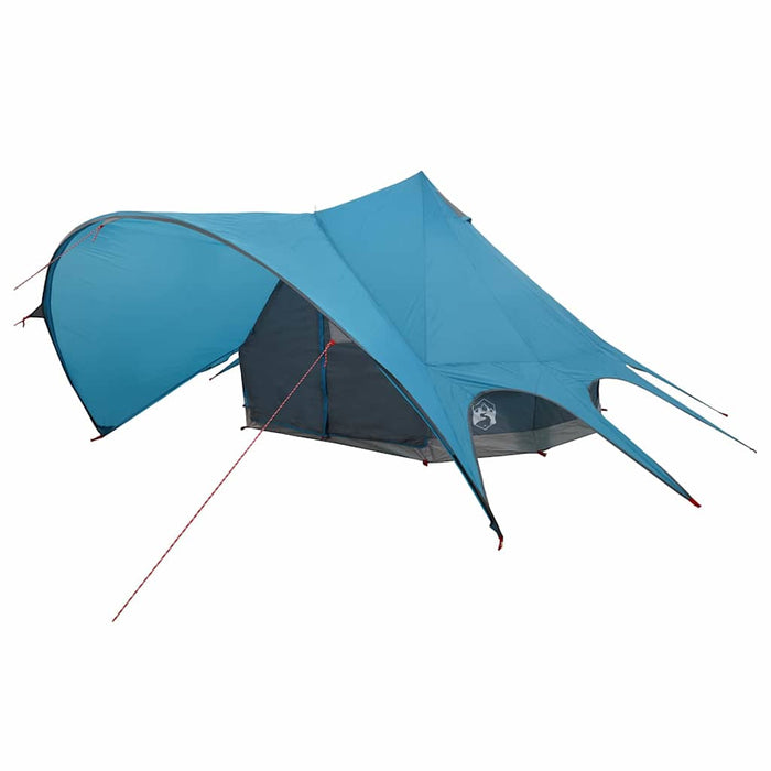 Cort Teepee cu acoperiș Albastru și Gri 600 x 600 x 347 cm - WALTI WALTI