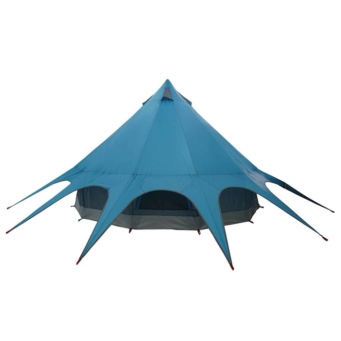 Cort Teepee cu acoperiș Albastru și Gri 600 x 600 x 347 cm - WALTI WALTI