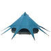Cort Teepee cu acoperiș Albastru și Gri 600 x 600 x 347 cm - WALTI WALTI