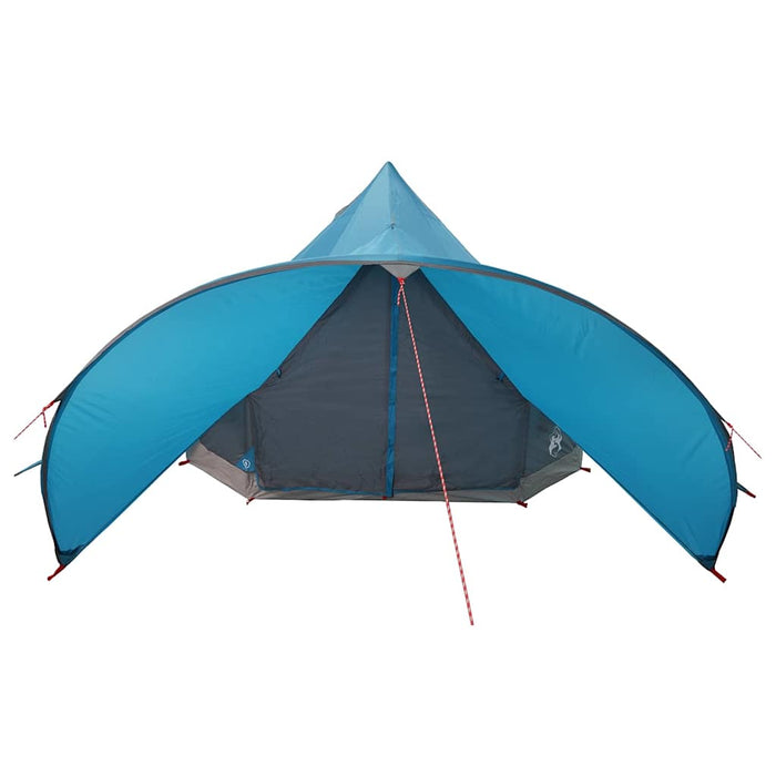 Cort Teepee cu acoperiș Albastru și Gri 600 x 600 x 347 cm - WALTI WALTI