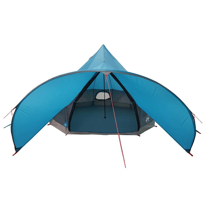 Cort Teepee cu acoperiș Albastru și Gri 600 x 600 x 347 cm - WALTI WALTI
