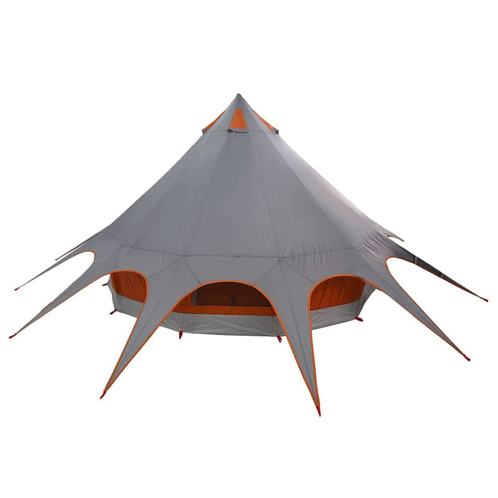 Cort Teepee cu acoperiș Gri și Portocalie 600 x 600 x 347 cm - WALTI WALTI