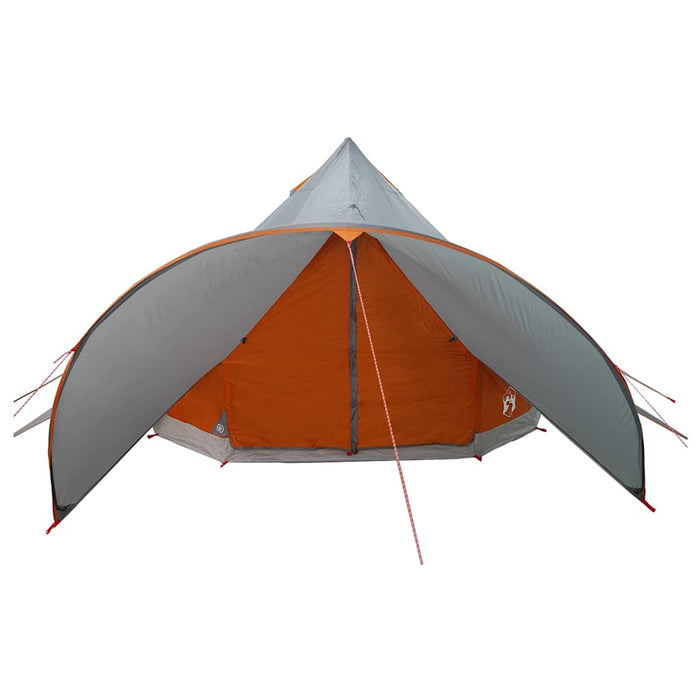Cort Teepee cu acoperiș Gri și Portocalie 600 x 600 x 347 cm - WALTI WALTI
